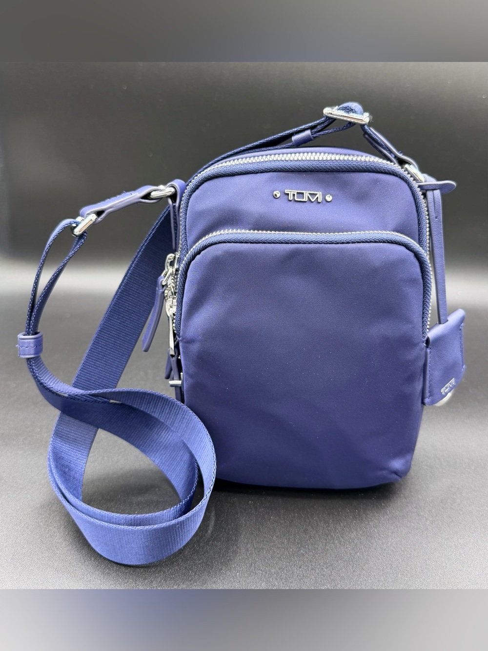 NWT TUMI Voyageur RAMA Crossbody Shoulder Purse Ultra Marine Blue